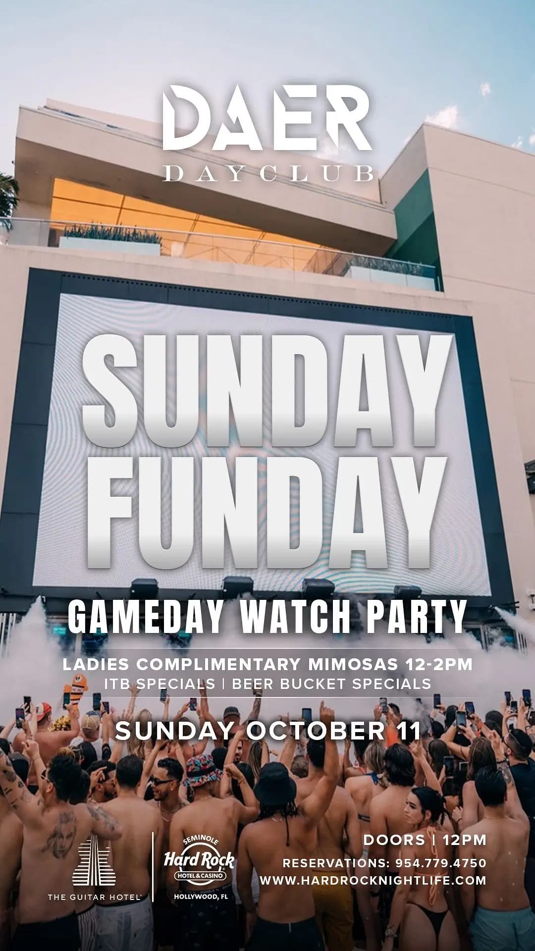 Gameday Watch Party at DAER Dayclub at DAER