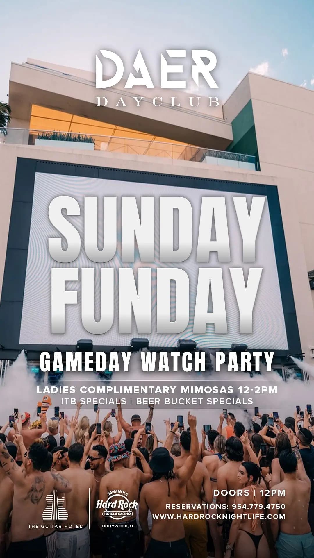 Gameday Watch Party at DAER Dayclub at DAER
