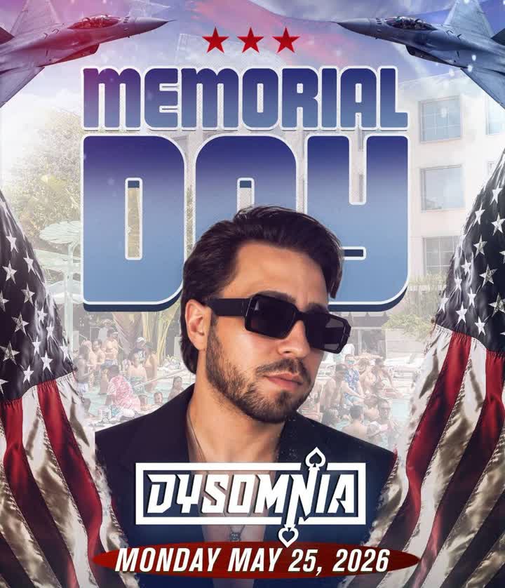 Dysomnia Memorial Day Pool Party at Strawberry Moon - Monday May 25, 2026 at Strawberry Moon